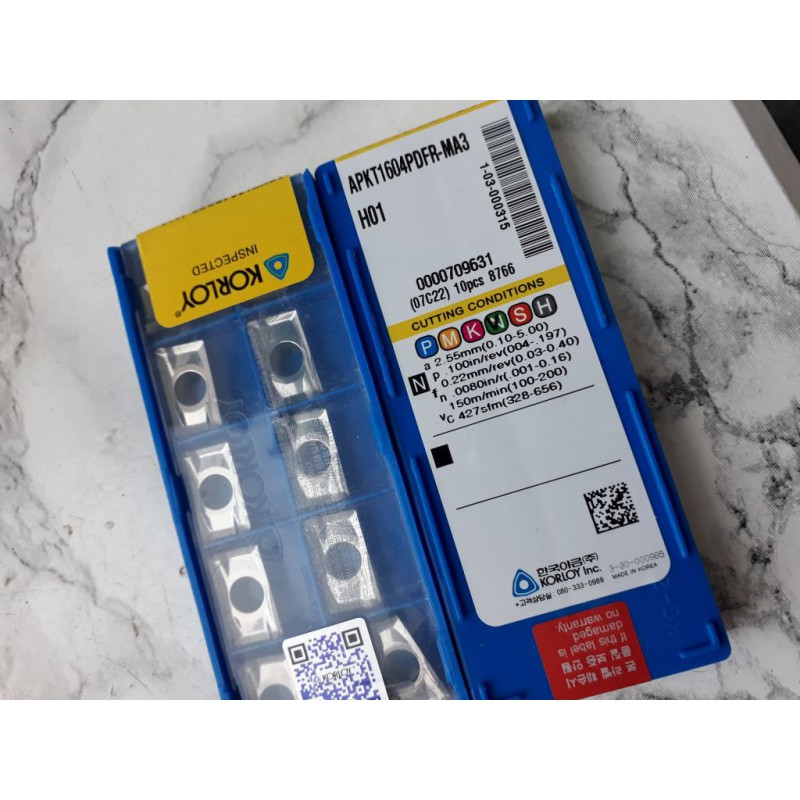 APKT1604 PDFR MA3 H01 Fräswerkzeugeinsätze Für Aluminium