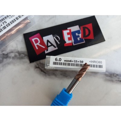  Фреза Ф6.0*15*50 HRC60 (6мм) 