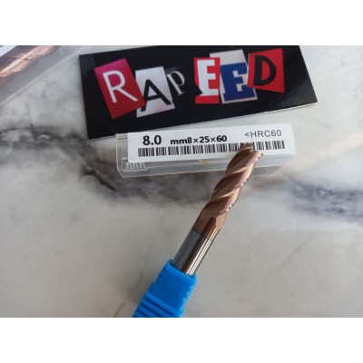 Фреза Ф8.0*25*60 HRC60 (8мм) 