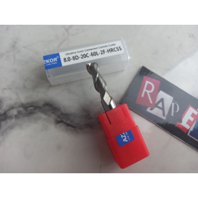 Фреза 8.0-8D-20C-60L-2F-HRC55 (8мм)