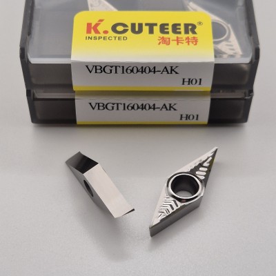 VBGT160404-AK H01 Змінна ріжуча пластина VBGT160404-AK H01 Змінна ріжуча пластина