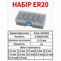 Цанги ER20 2-13 АА 0,008